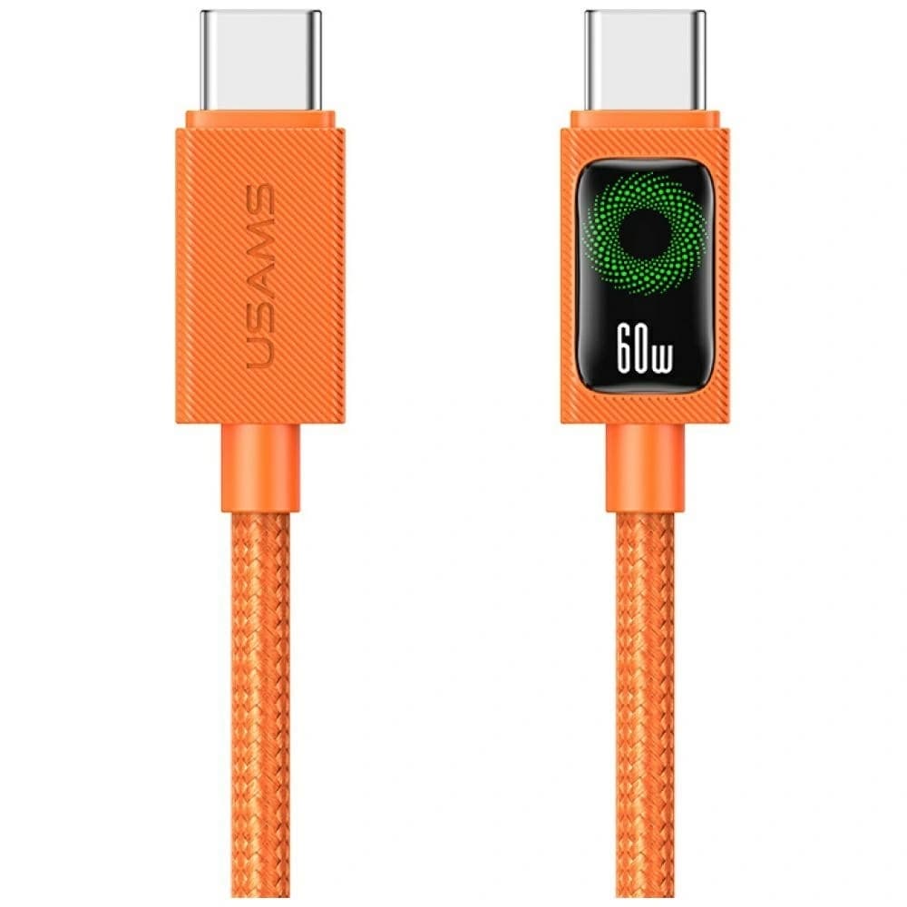 USAMS SJ773 PD 60W USB-C / USB-C Cable 1.2m orange - 1
