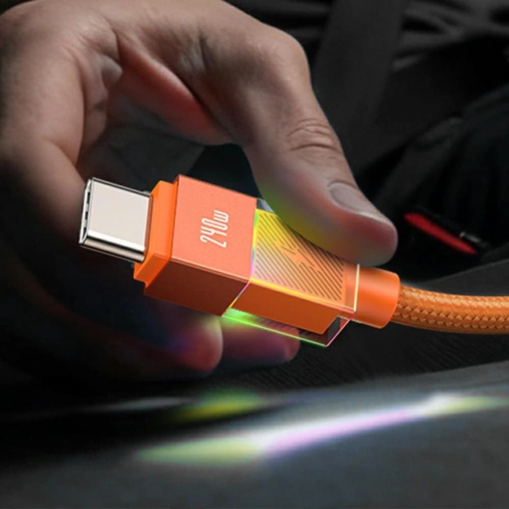 USAMS SJ777 PD 240W USB-C / USB-C Kabel 1.2m tarnish
 - 4