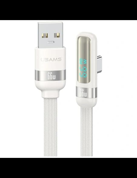 Kabel USAMS US-SJ651 66W USB-A / USB-C 1.2m biały