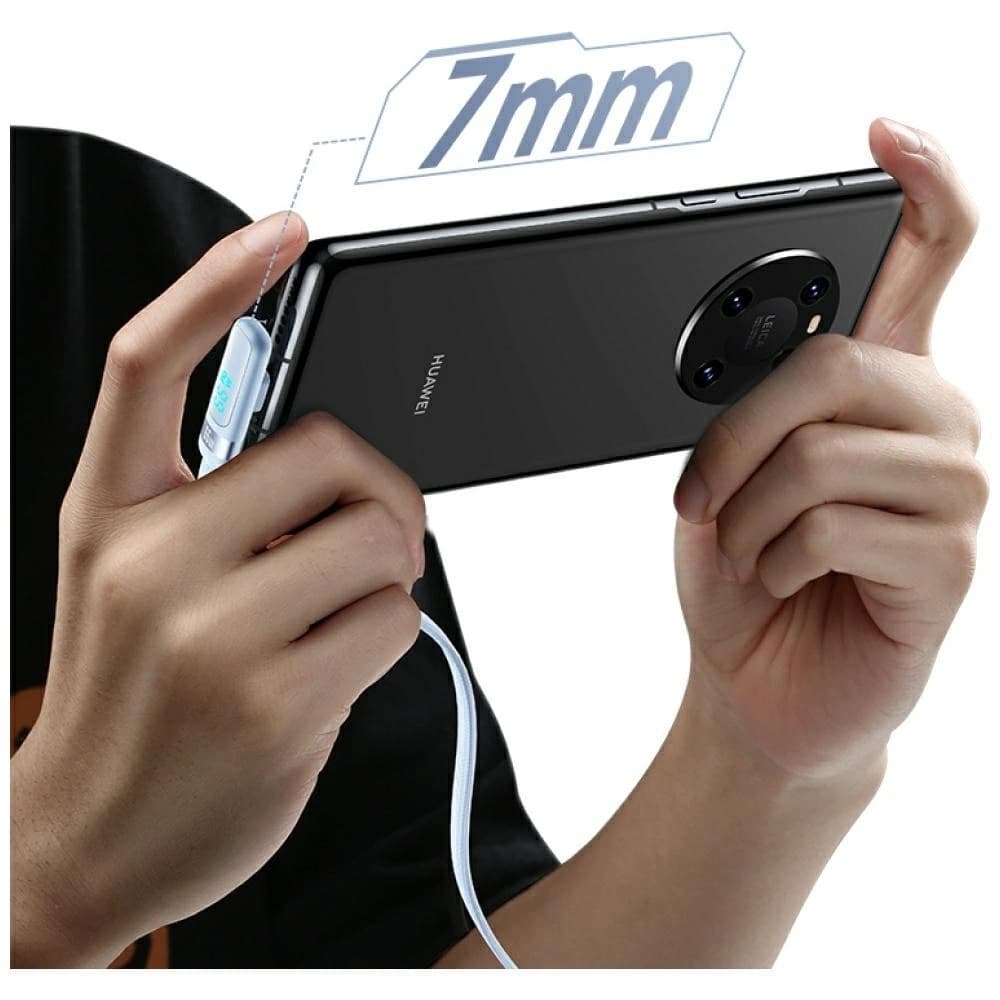 USAMS US-SJ651 66W USB-A / USB-C Kabel 1,2m weiß
 - 3