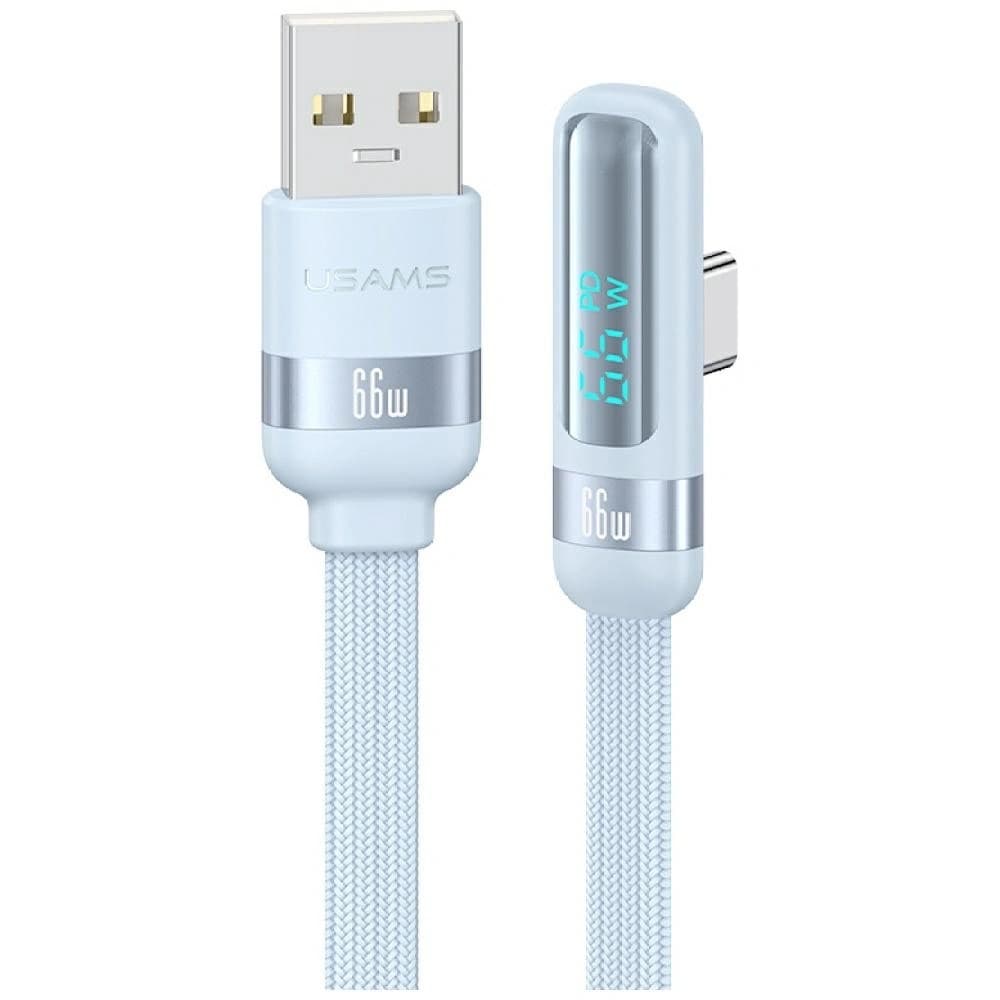 USAMS US-SJ651 66W USB-A / USB-C Kabel 1.2m modrý
 - 1