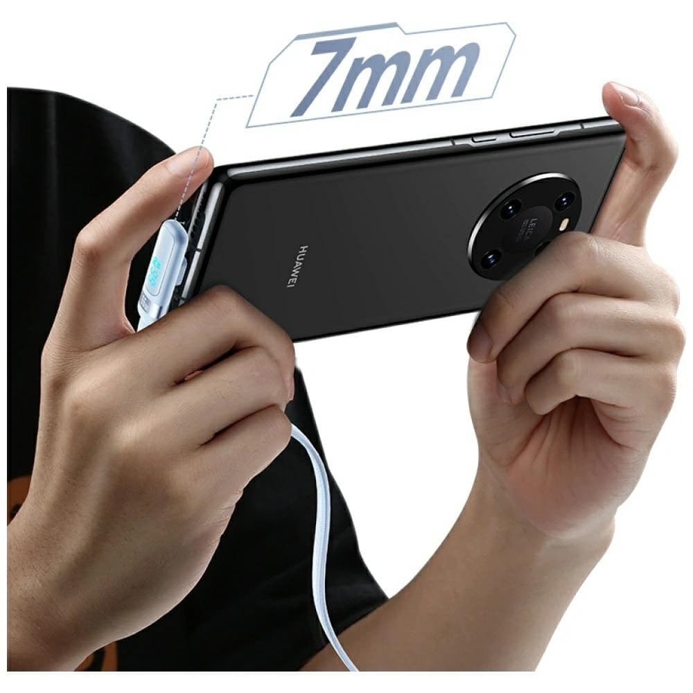 USAMS US-SJ651 66W USB-A / USB-C Kabel 1.2m modrý
 - 4