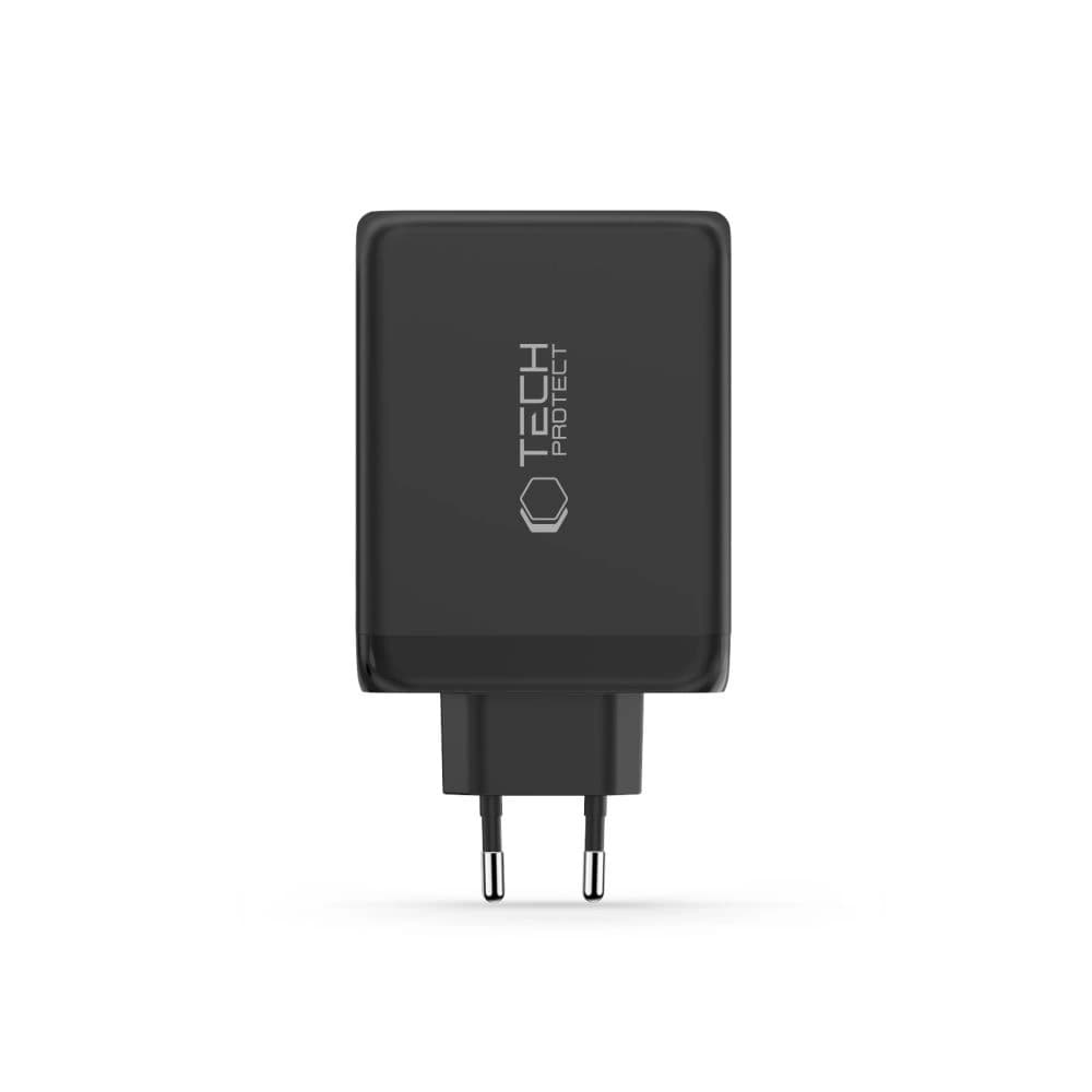 Tech-Protect NC200W-GAN 4-portový síťový nabíječ PD 200W / QC3.0 černý
 - 3
