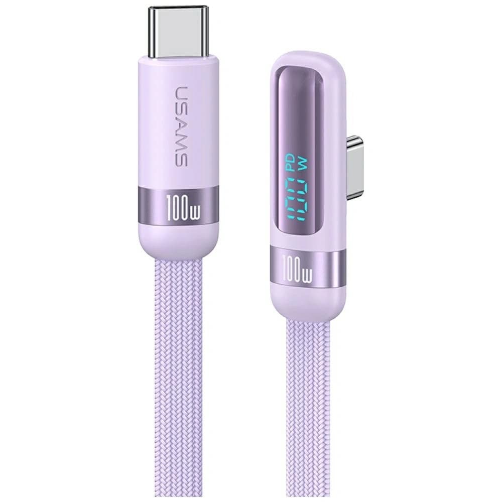 USAMS US-SJ653 PD 100W USB-C / USB-C Cable 1.2m purple - 1