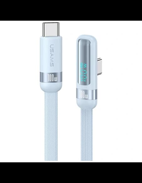 Kabel USAMS US-SJ653 PD 100W USB-C / USB-C 1.2m niebieski