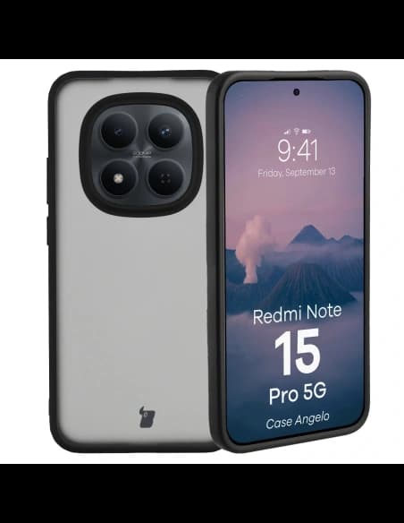 Bizon Case Angelo Xiaomi Redmi Note 15 Pro 5G kouřový s černým rámem
