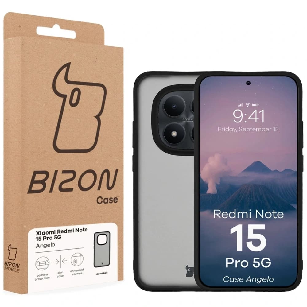 Bizon Case Angelo Xiaomi Redmi Note 15 Pro 5G smoked with a black frame - 6
