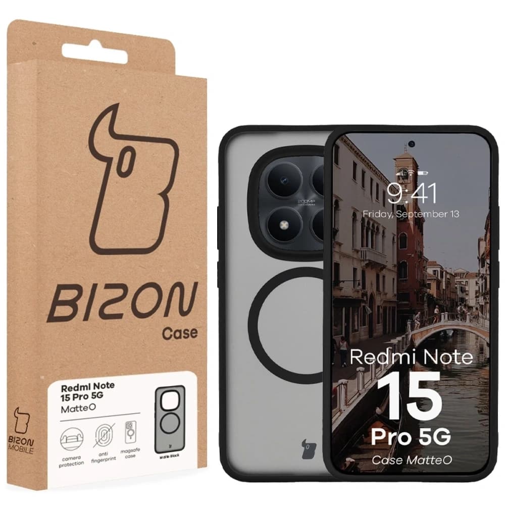 Bizon Case MatteO Magnetic Xiaomi Redmi Note 15 Pro 5G rauchschwarz
 - 7