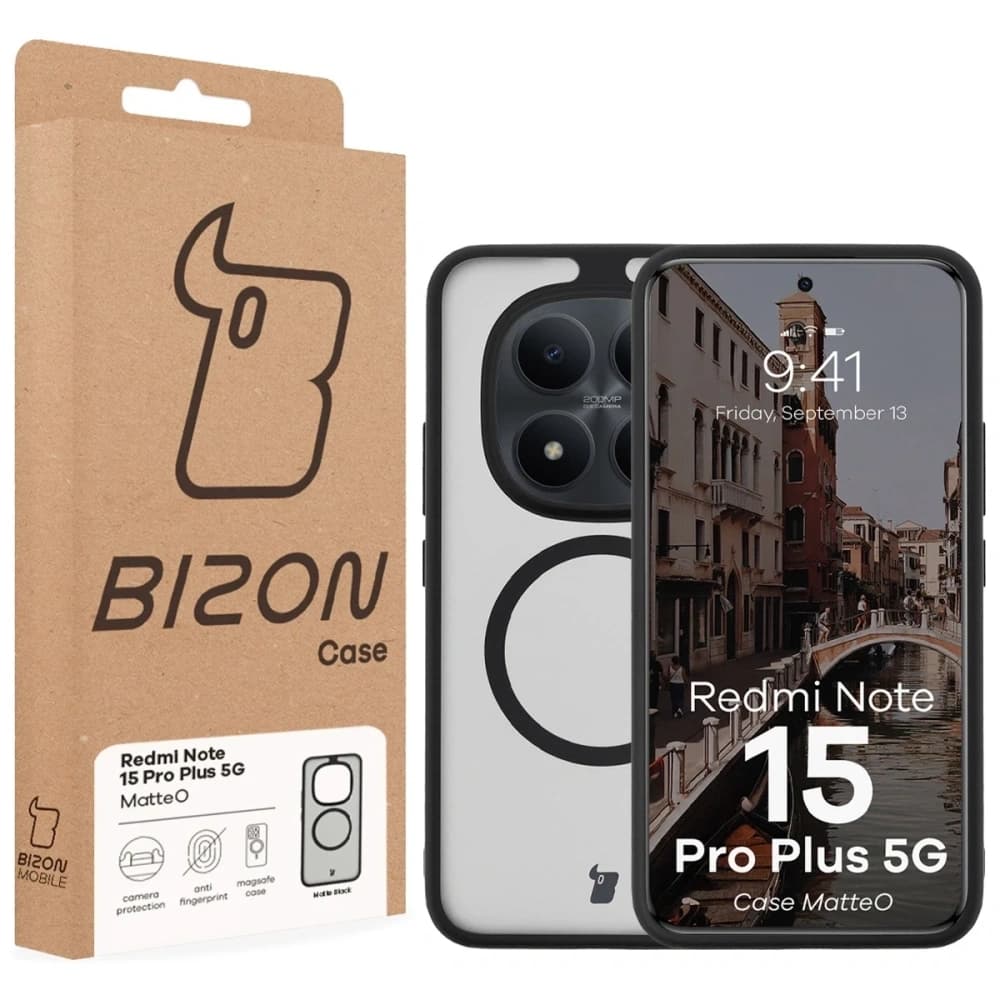 Bizon Case MatteO Magnetic Xiaomi Redmi Note 15 Pro+ Plus 5G smoky black - 7