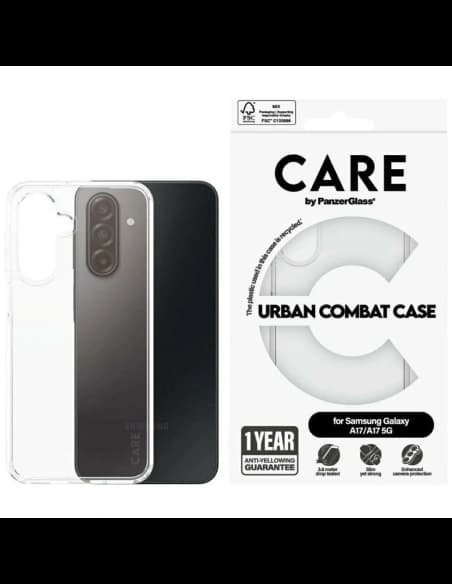 CARE by PanzerGlass Flagship Urban Combat Samsung Galaxy M17 5G / A17 / A17 5G transparent
