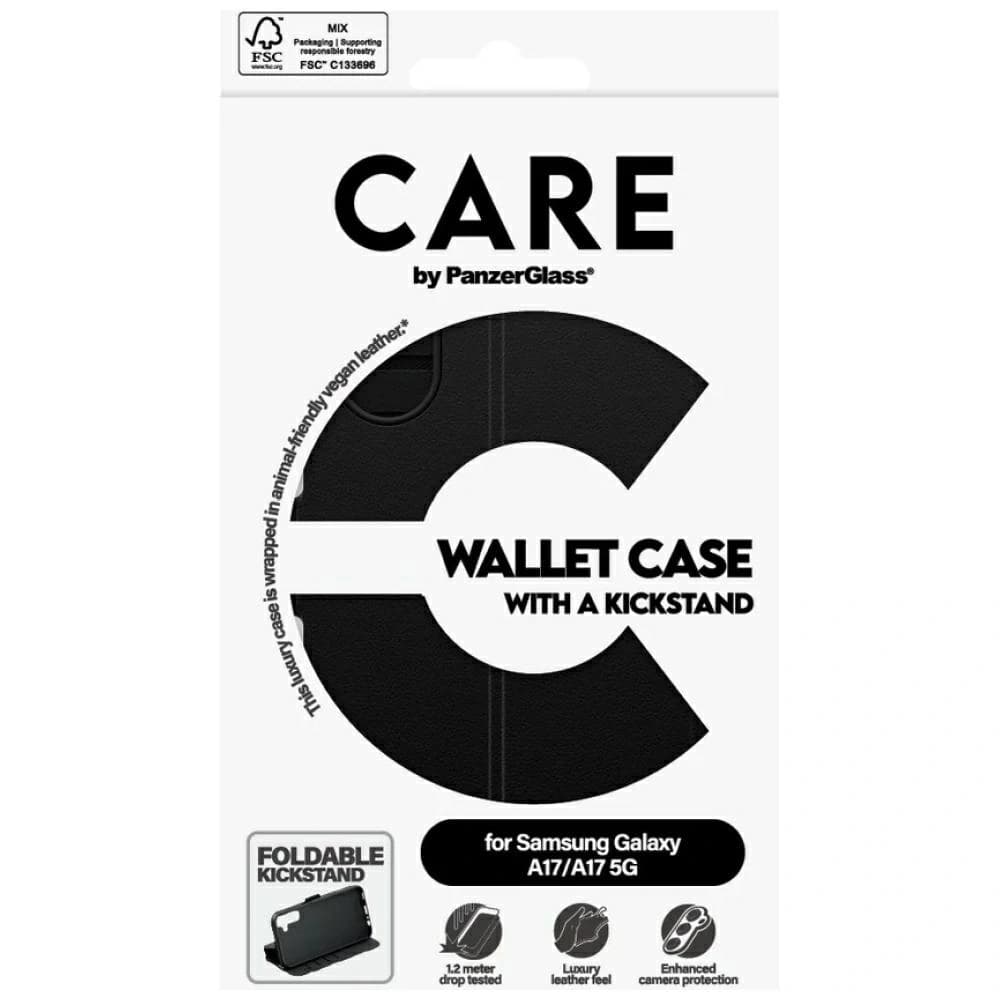 CARE by PanzerGlass Wallet Case M. Kickstand Samsung Galaxy M17 5G / A17 / A17 5G negru
 - 5