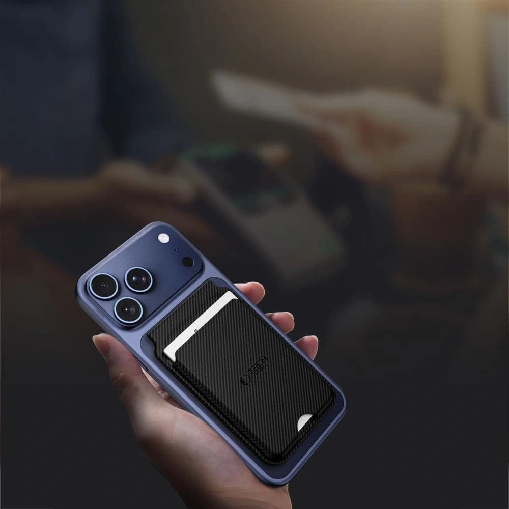 Tech-Protect MagWallet Stand MagSafe Universal Magnetic Card Holder Carbon
 - 4