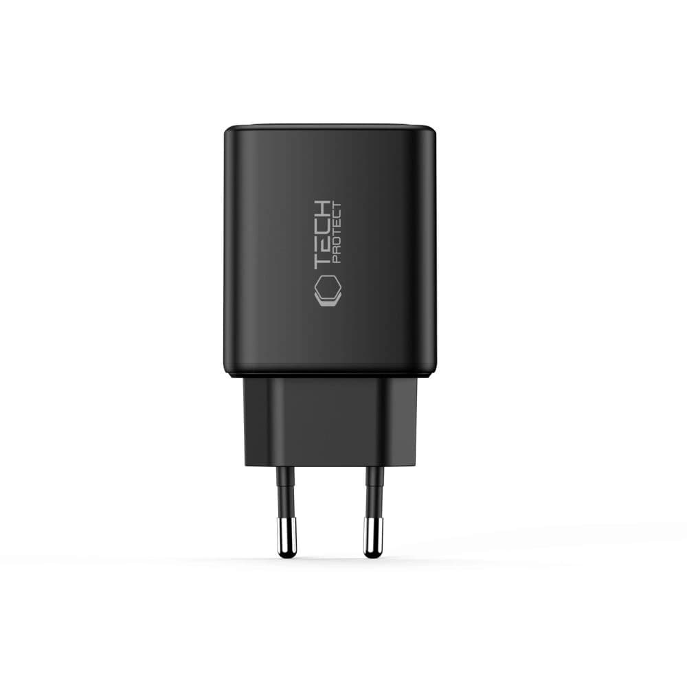 Ładowarka sieciowa Tech-Protect NCA65W-GAN USB-A, 2xUSB-C Network Charger PD 65W / QC3.0 Black - 3