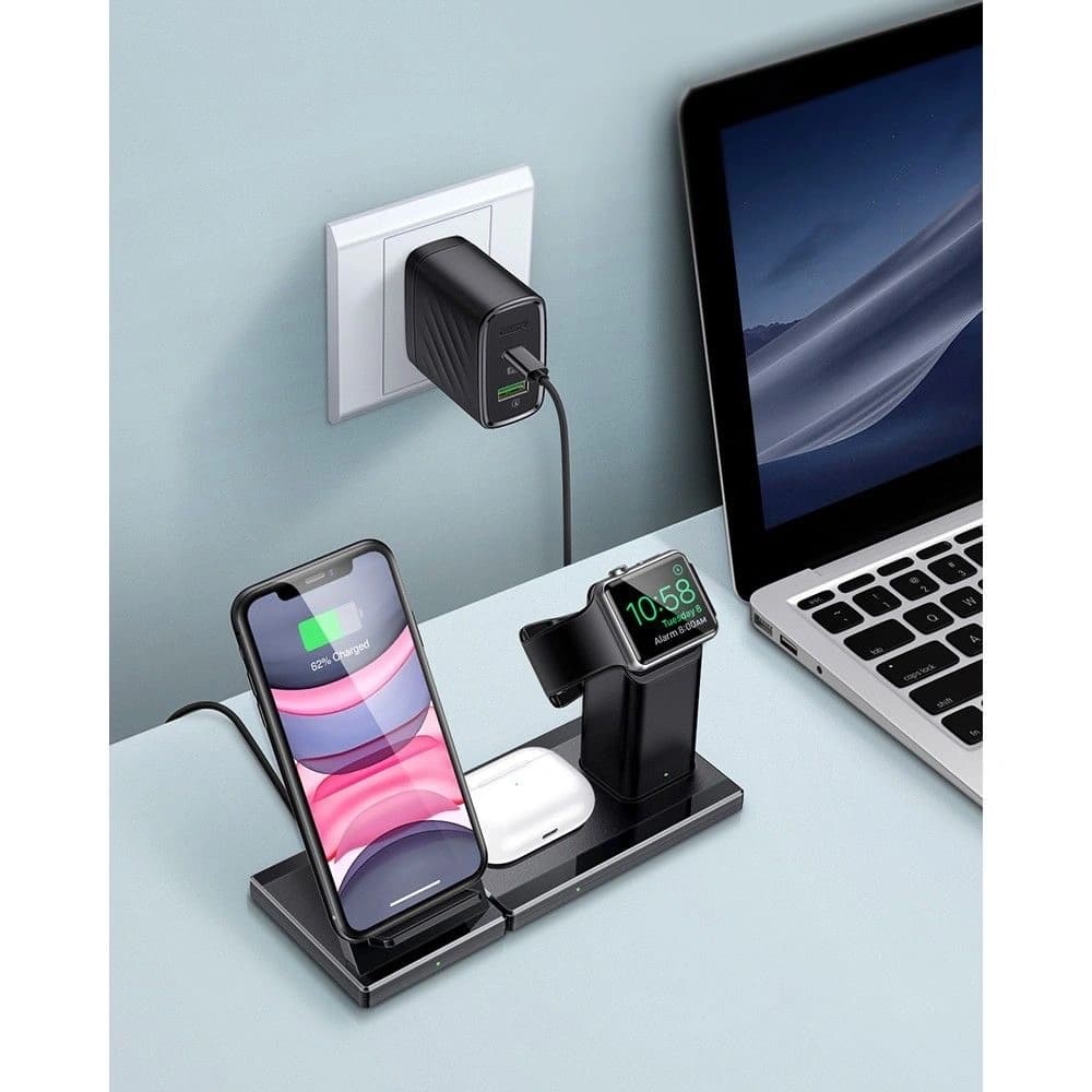 Stacja ładująca 3w1 ESR Wireless Charging Station Black - 3