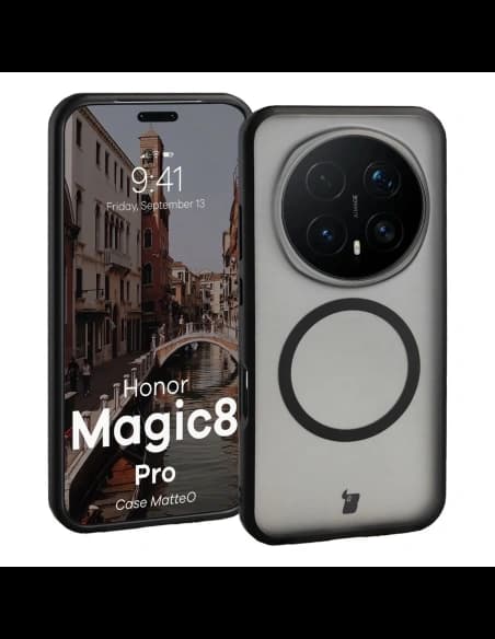 Bizon Case MatteO Magnetic Honor Magic8 Pro kouřově černý
