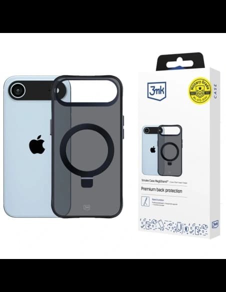 Carcasă 3MK Smoke Mag&Stand pentru Apple iPhone Air
