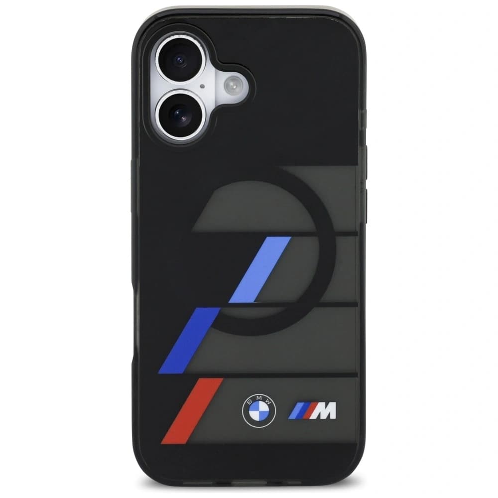 BMW M IML Metal Buttons Tricolor Lines MagSafe Apple iPhone 17 black - 3