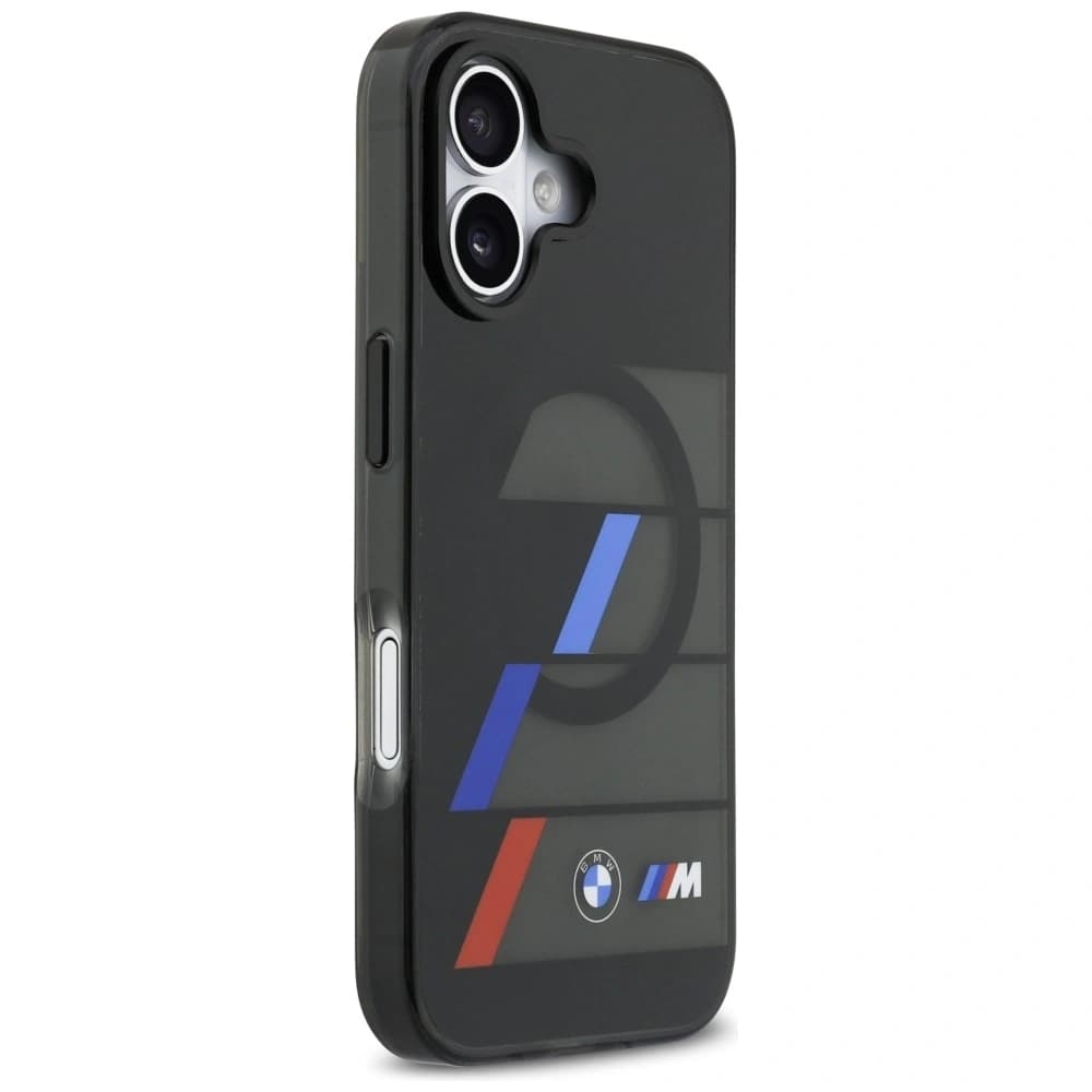 BMW M IML Metal Buttons Tricolor Lines MagSafe Apple iPhone 17 black - 4