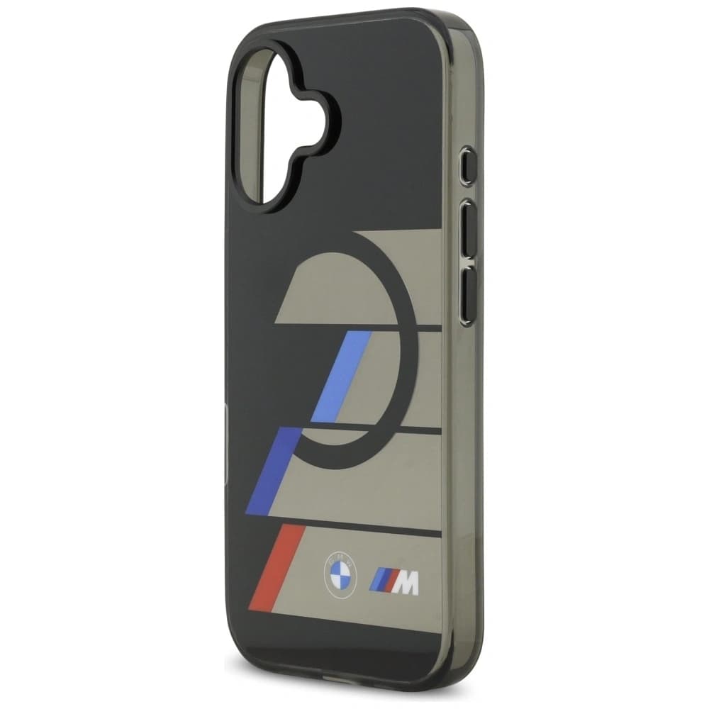 BMW M IML Metal Buttons Tricolor Lines MagSafe Apple iPhone 17 black - 6