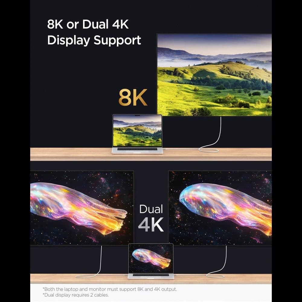 Spigen EB24015CC Essential USB-C Cable 240W 150cm Negru - 7