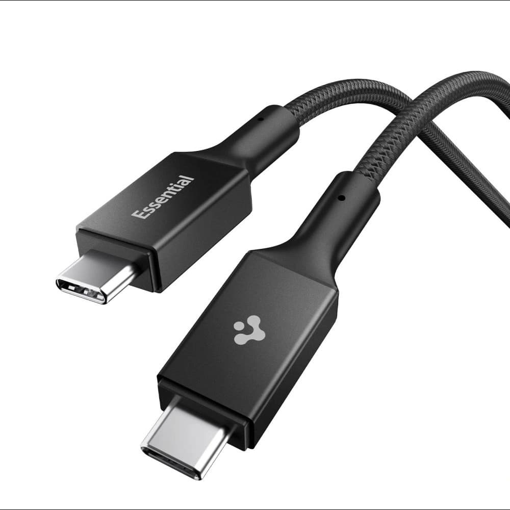 Spigen EB10015CC Essential USB-C Cable 100W 150cm Negru - 1