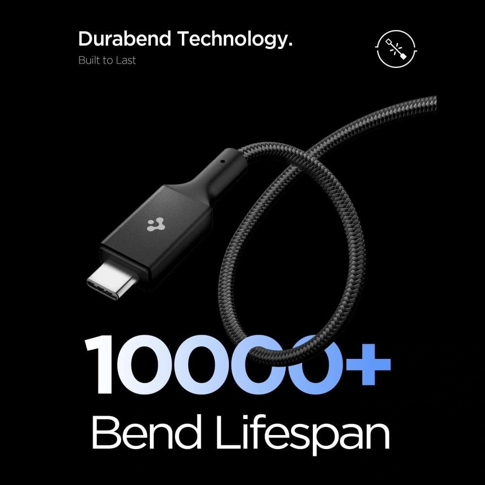 Spigen EB10015CC Essential USB-C Cable 100W 150cm Negru - 4