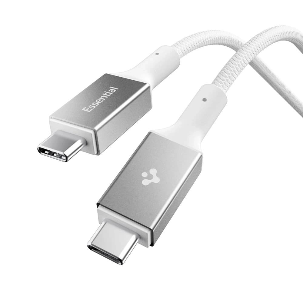 Kabel Spigen EB10015CC Essential USB-C Cable 100W 150cm White - 1