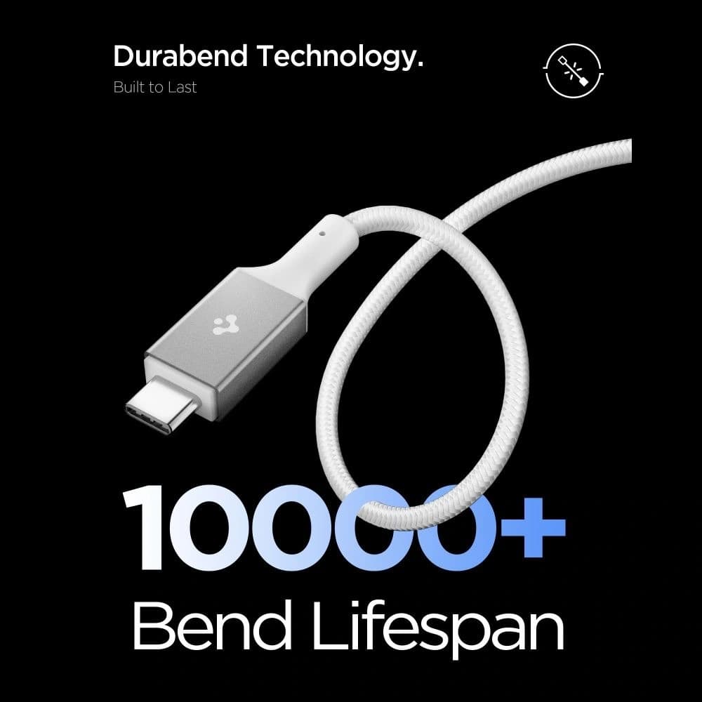 Kabel Spigen EB10015CC Essential USB-C Cable 100W 150cm White - 4