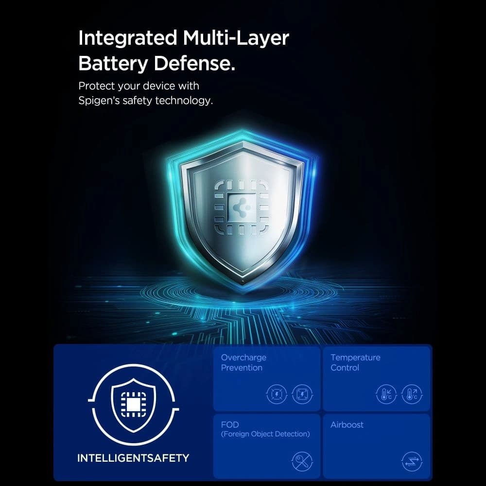 Uchwyt samochodowy do kratki z ładowarką Spigen EV15MAQ Essential Magnetic MagSafe Vent Car Mount Wireless Charger 15W QI2 Black - 6