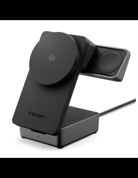 Ładowarka bezprzewodowa Spigen EF323MQ Essential 3in1 Magnetic MagSafe Wireless Charger 25W Qi2.2 Black