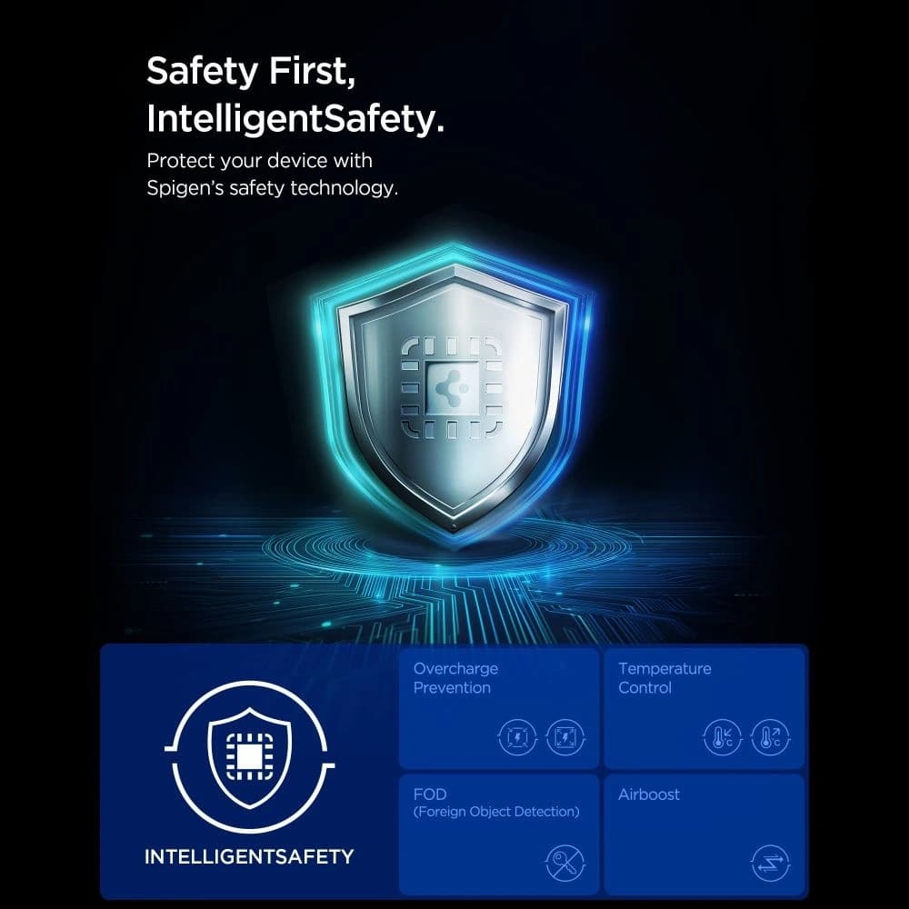 Ładowarka bezprzewodowa Spigen EF323MQ Essential 3in1 Magnetic MagSafe Wireless Charger 25W Qi2.2 Black - 12