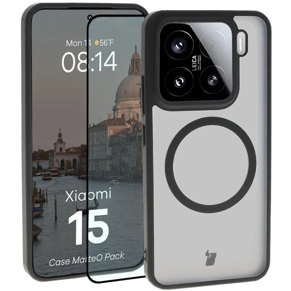 Bizon MatteO Magnetický Pack Xiaomi 15 kouřově černý
 - 1