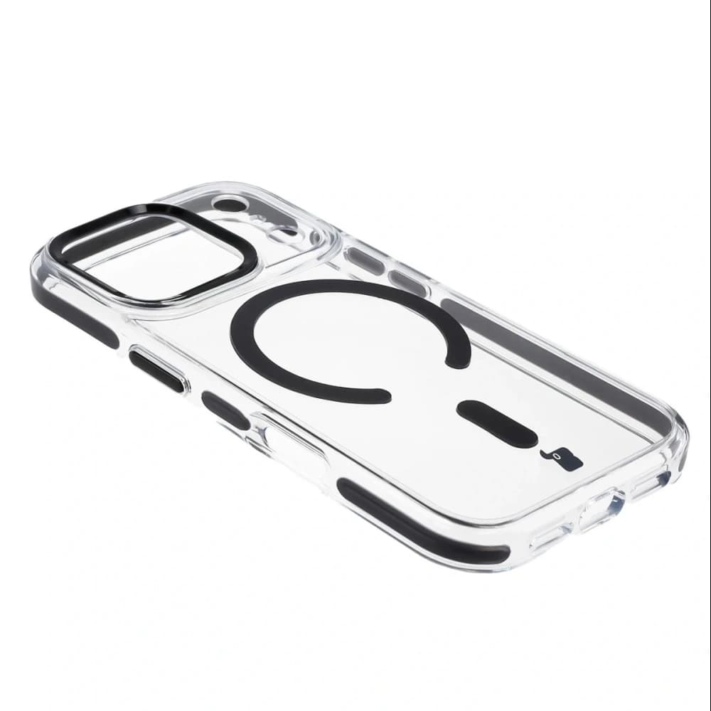 Bizon Case Marco Magnetic Apple iPhone 17 transparent cu un cadru negru - 4