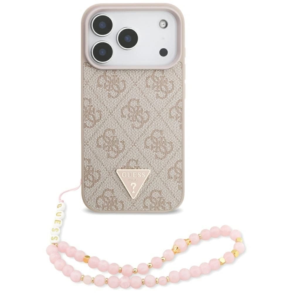 Guess 4G Strap Triangle Logo MagSafe Apple iPhone 17 Pro pink