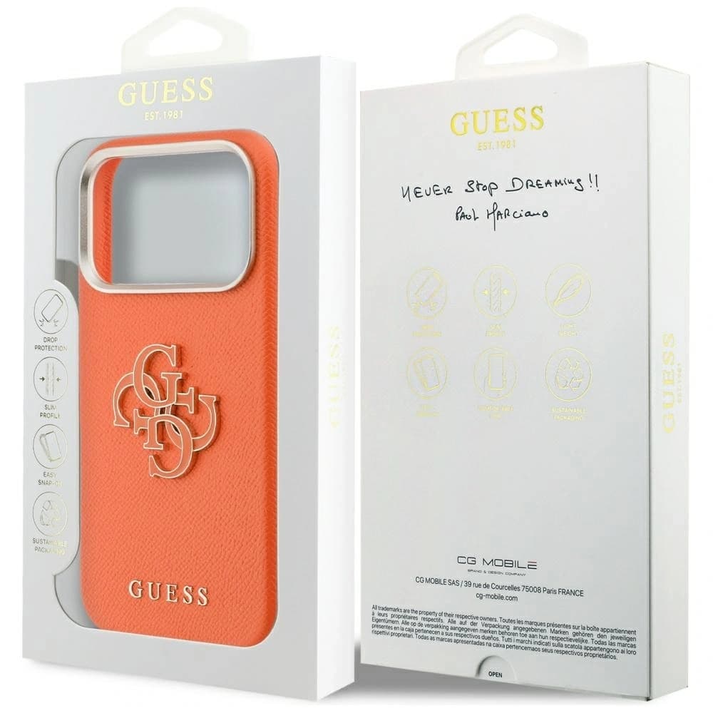 Guess FW Resin Logo Apple iPhone 17 Pro Max orange
- 8