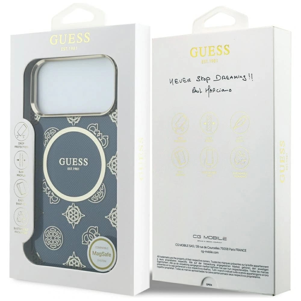Guess IML Pivoňková Tečka MagSafe Apple iPhone 17 Pro Max modré
- 8
