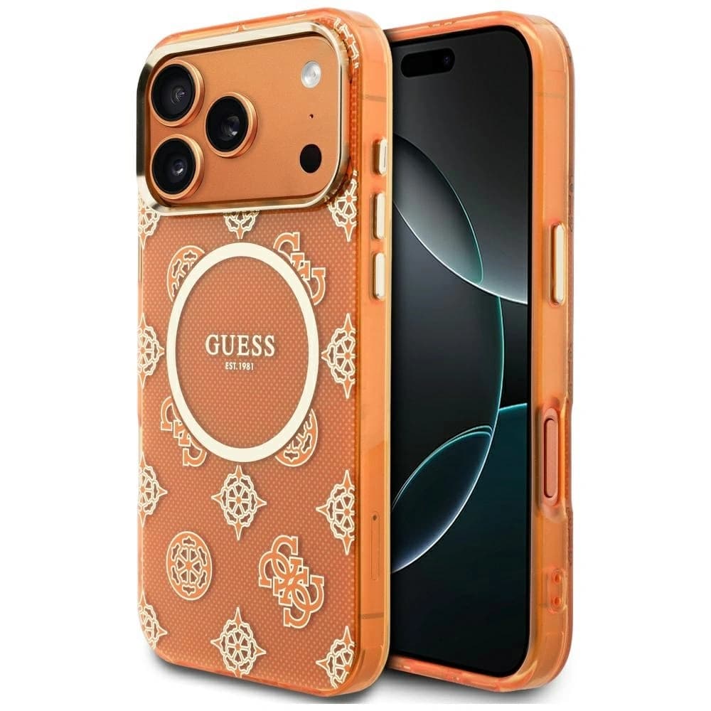 Guess IML Peony Dot MagSafe Apple iPhone 17 Pro Max orange
 - 1