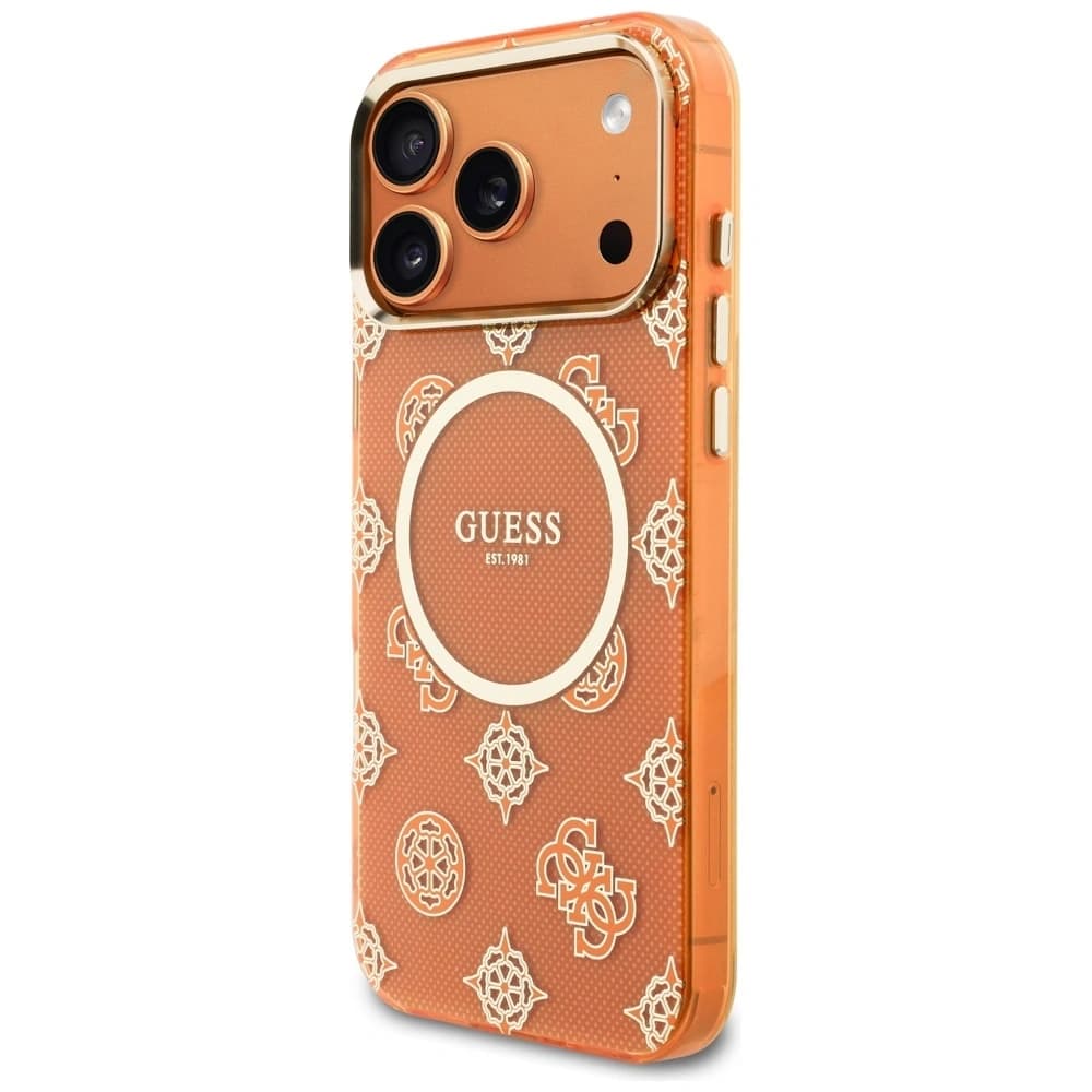 Guess IML Peony Dot MagSafe Apple iPhone 17 Pro Max orange
 - 2