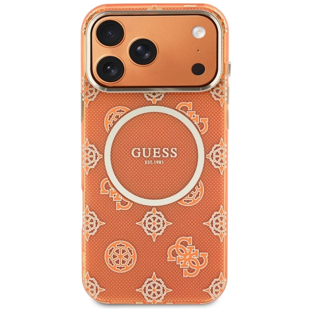 Guess IML Peony Dot MagSafe Apple iPhone 17 Pro Max orange
 - 3
