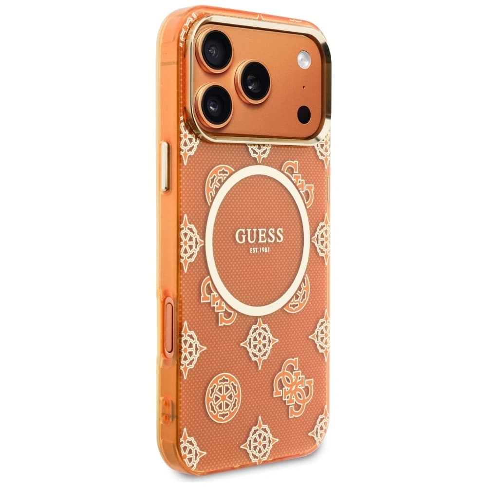 Guess IML Peony Dot MagSafe Apple iPhone 17 Pro Max orange
 - 4
