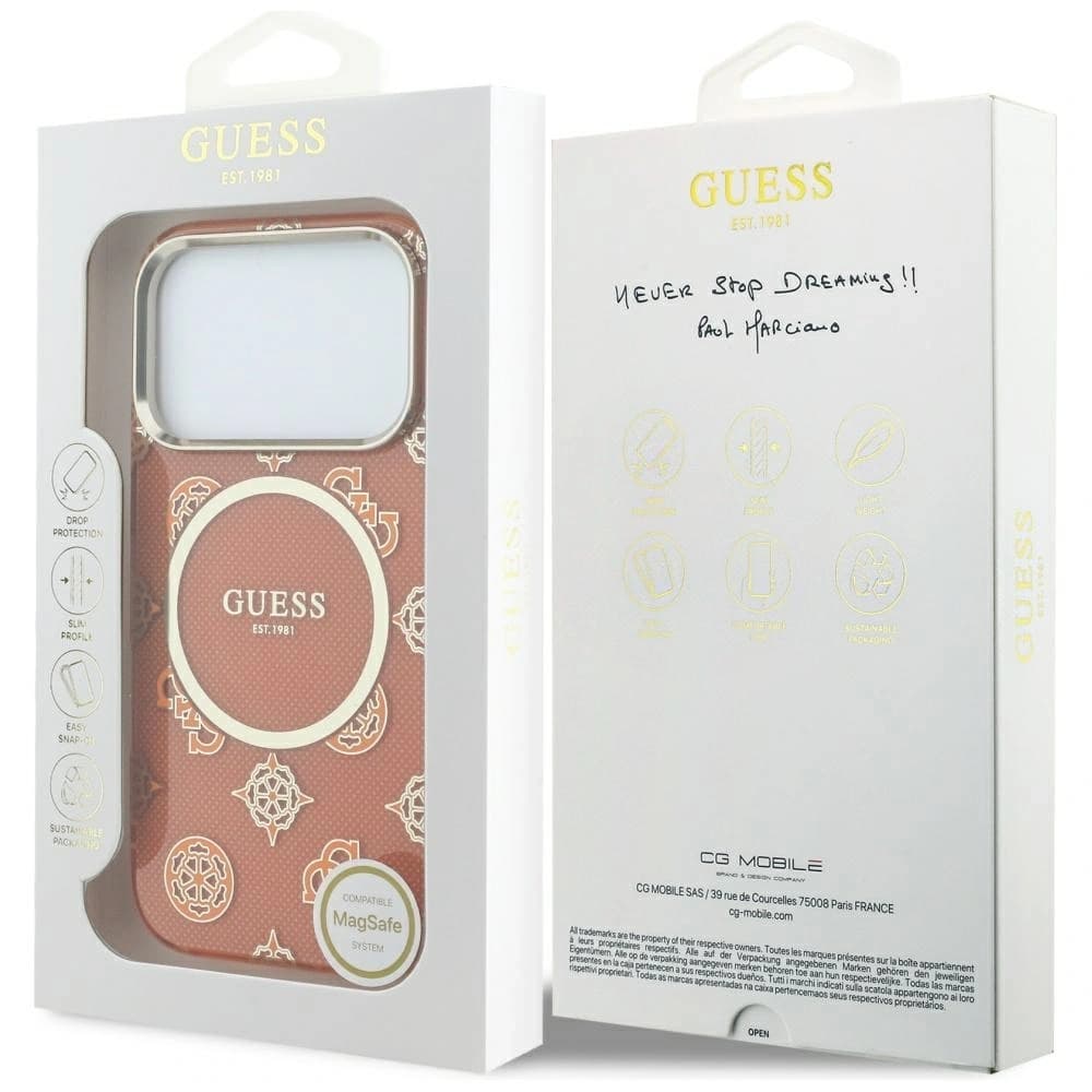 Guess IML Peony Dot MagSafe Apple iPhone 17 Pro narancs
- 8