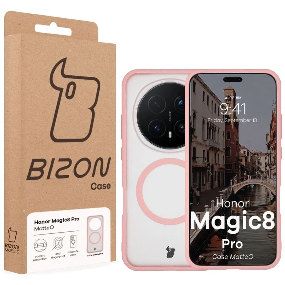 Bizon Case MatteO Magnetic Honor Magic8 Pro smoky light pink - 7