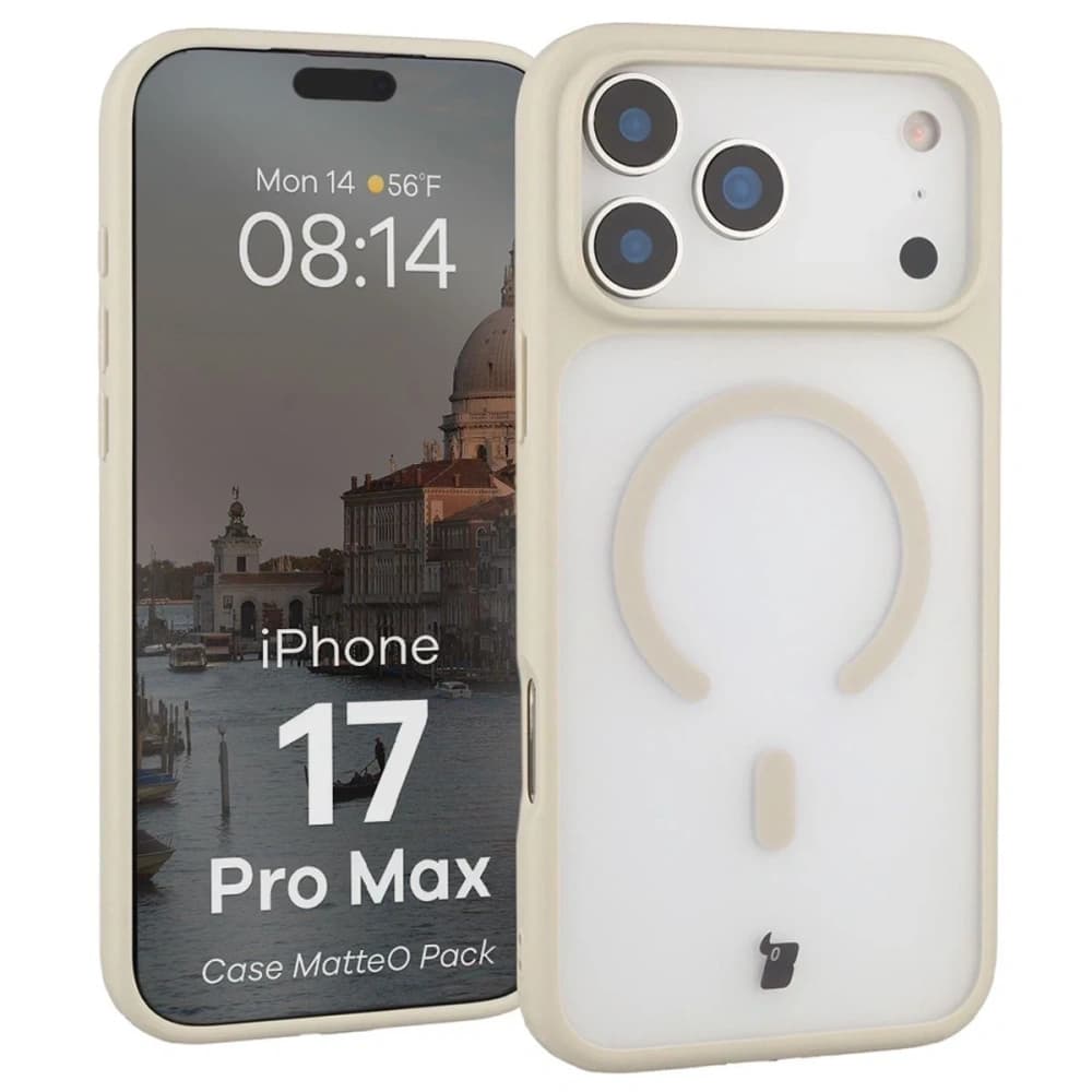 Bizon MatteO Magnetic Pack Apple iPhone 17 Pro Max rauchbeige
- 3