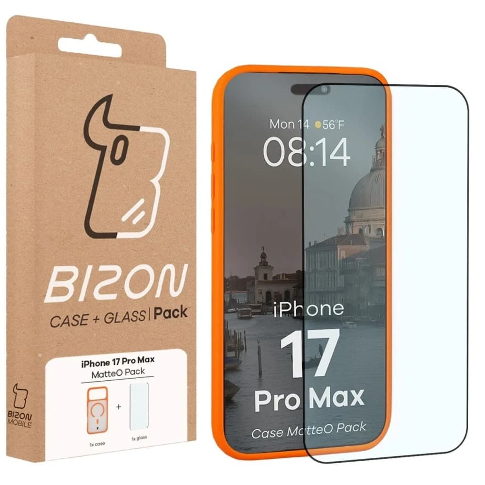 Bizon MatteO Magnetic Pack Apple iPhone 17 Pro Max portocaliu fumuriu - 9