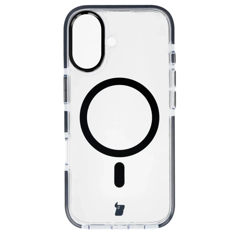 Bizon Case Marco Magnetic Apple iPhone 17 transparent cu un cadru negru - 2