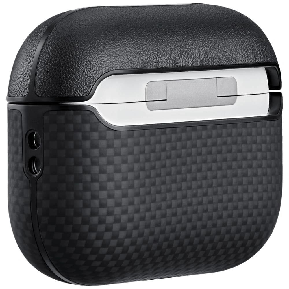 PITAKA Aramid Fiber Apple AirPods Pro 3 negru-gri - 2