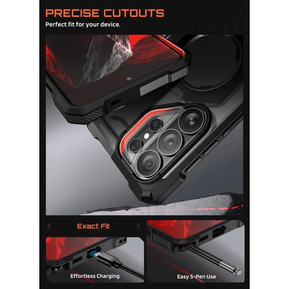 Supcase Unicorn Beetle Grip Mag MagSafe Samsung Galaxy S26 Ultra fekete
 - 7