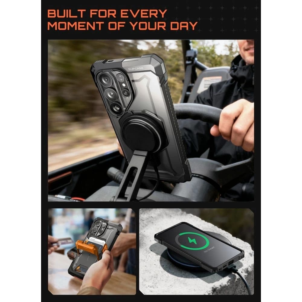 Supcase Unicorn Beetle Grip Mag MagSafe Samsung Galaxy S26 Ultra fekete
 - 8