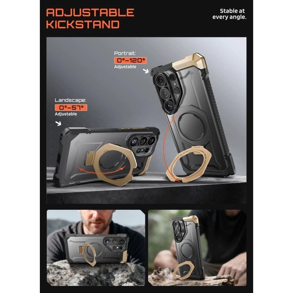 Supcase Unicorn Beetle Grip Mag MagSafe Samsung Galaxy S26 Ultra Desert - 4