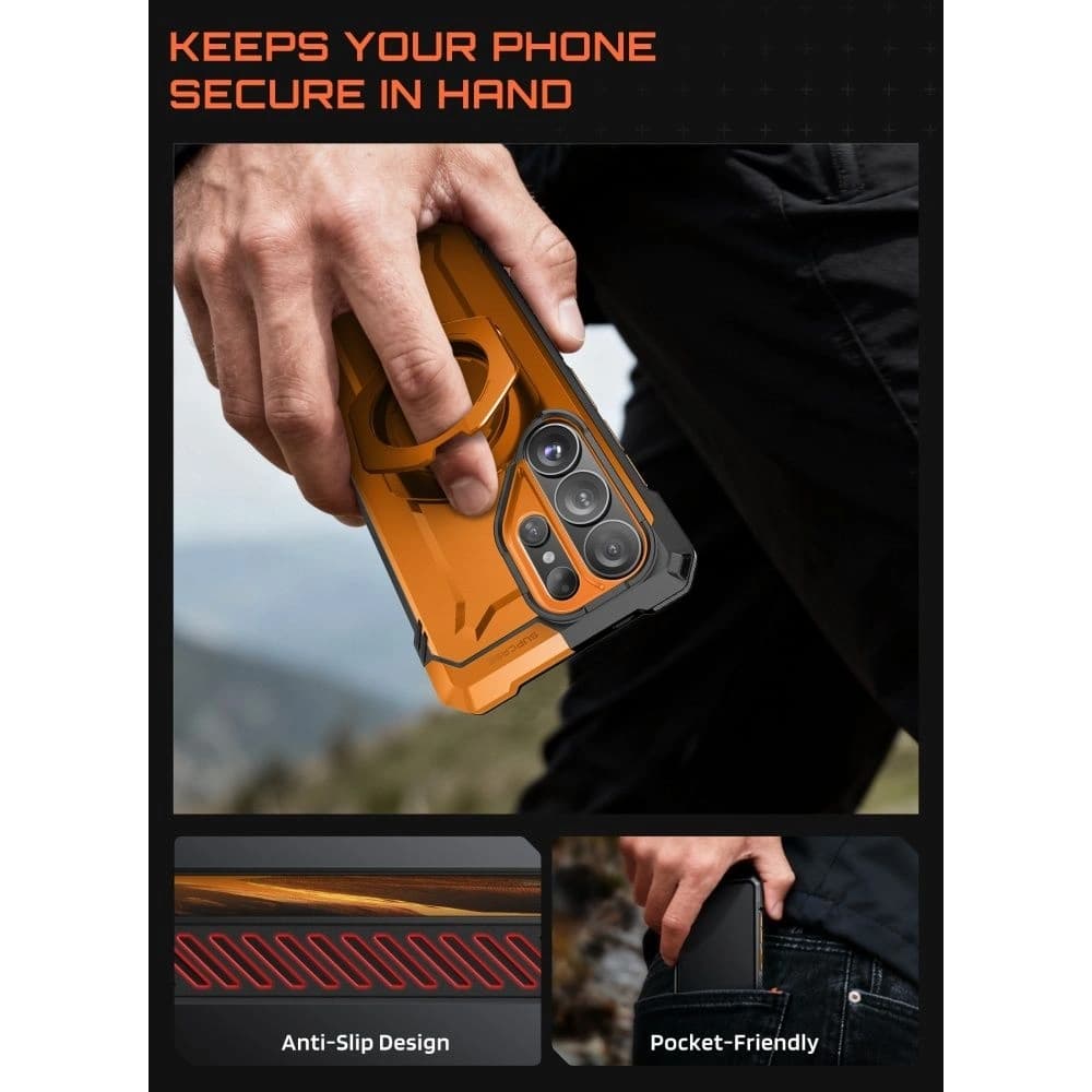 Supcase Unicorn Beetle Grip Mag MagSafe Samsung Galaxy S26 Ultra Coral - 6